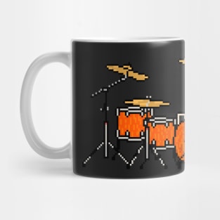 Pixel Orange 1-Up Drums Mug